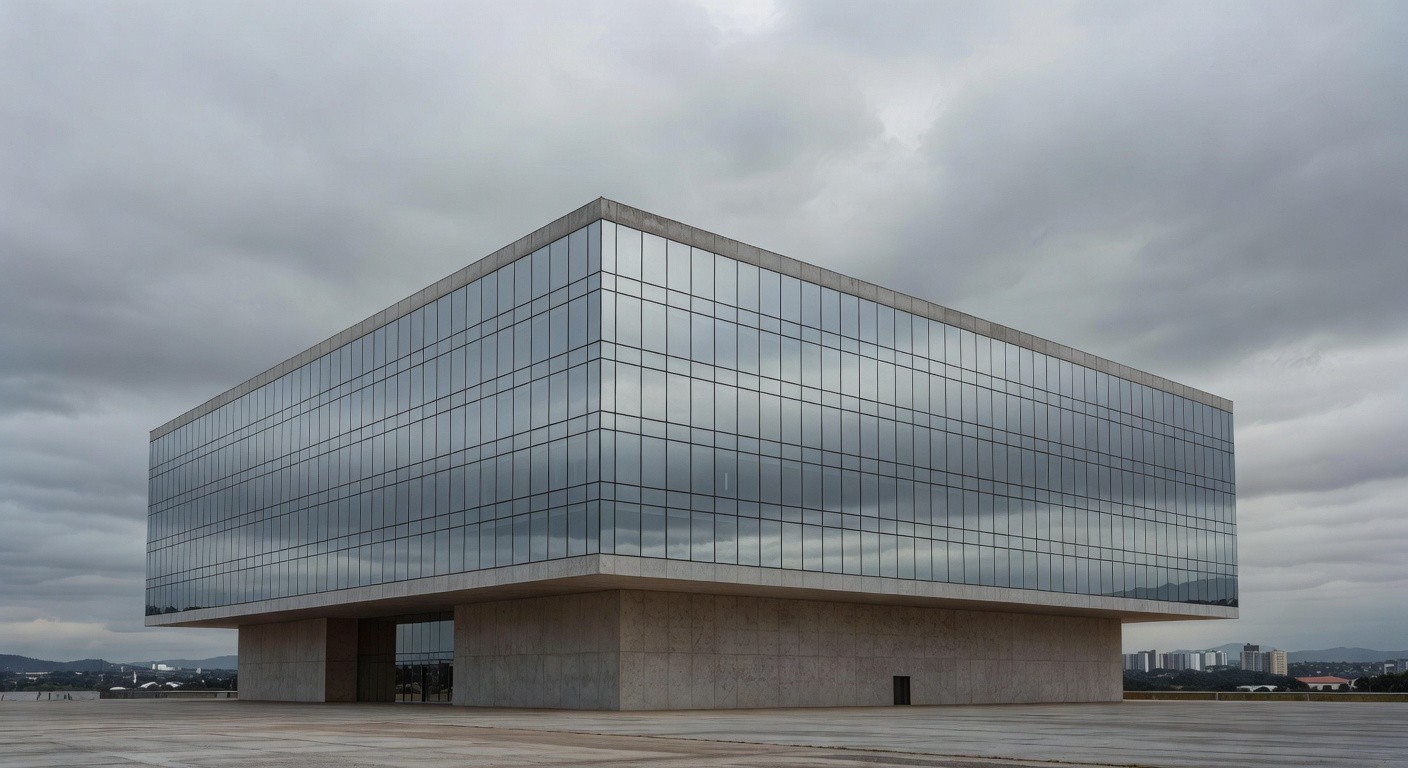 Edifício da Câmara Legislativa do DF em Brasília, sob céu nublado, simbolizando falhas no apoio a mulheres e idosos.