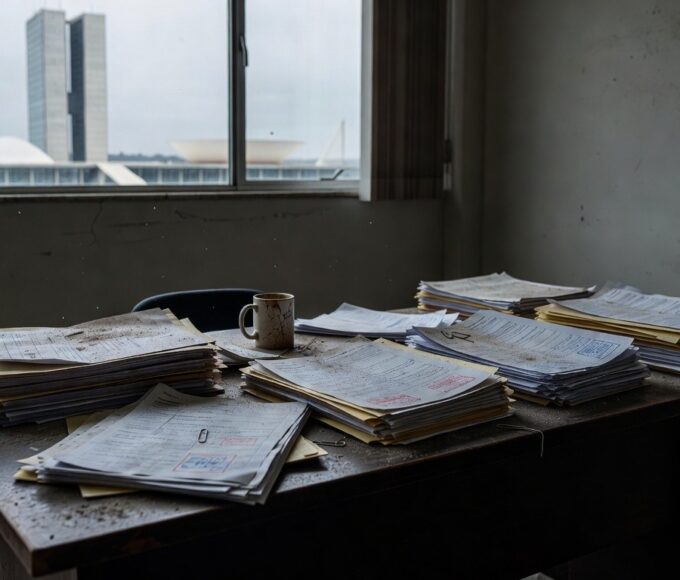 Fachada da Câmara Legislativa do DF em Brasília, com céu nublado, representando debate sobre lei contra supremacismo e falhas na regulamentação.