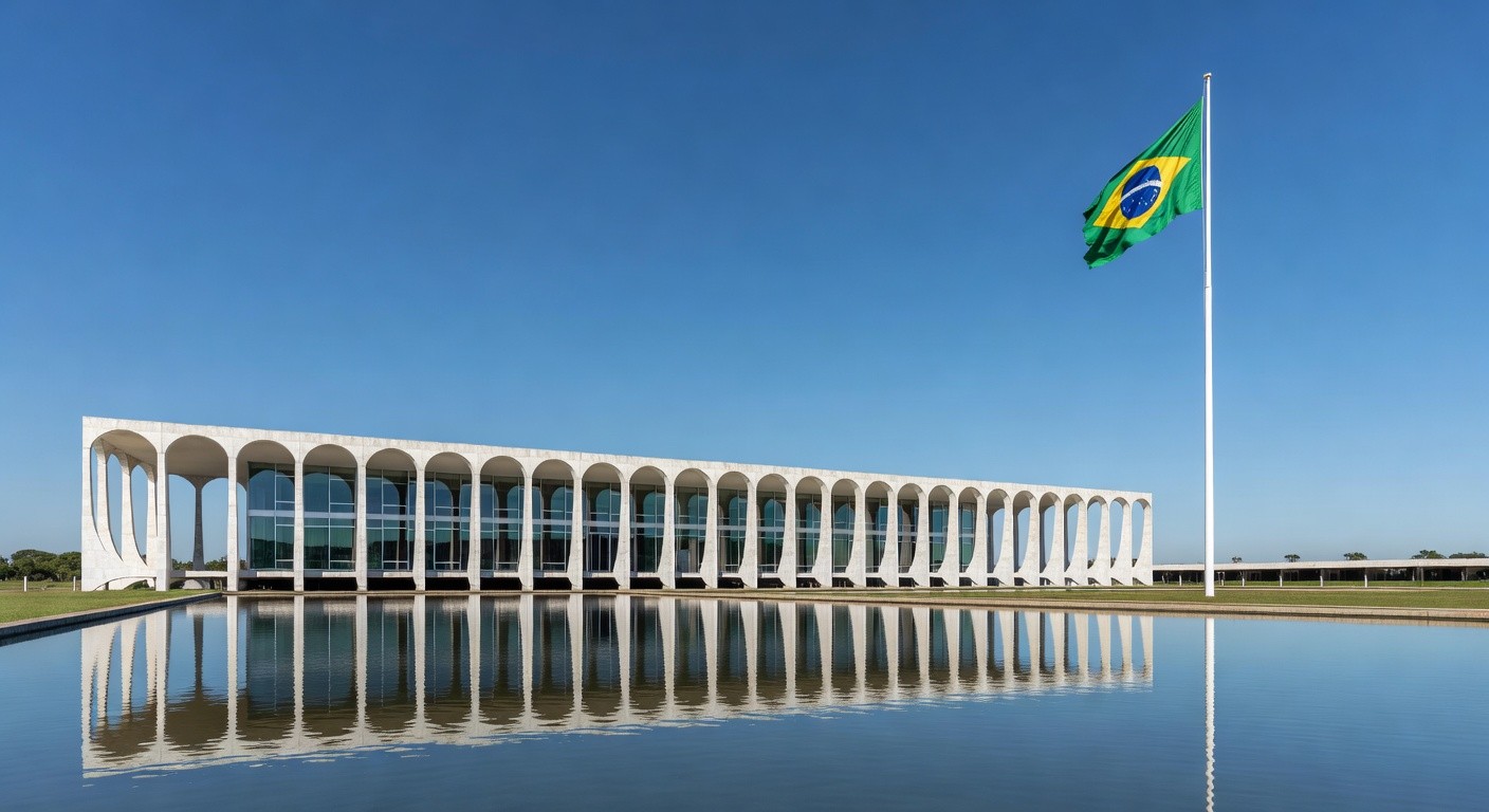 Edifício do Itamaraty e STF em Brasília, representando alerta sobre ingerência em eleições.