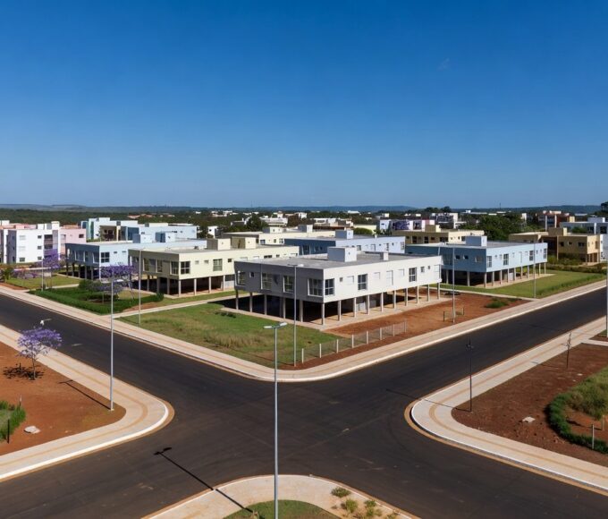 Vista de Riacho Fundo II no DF transformado em polo autossuficiente com investimentos de R$ 96 milhões do GDF.