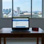 Estação de tratamento de água com vazamentos em Brasília, representando falhas no saneamento da Caesb no DF.