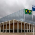 Edifício do Tribunal de Justiça do Distrito Federal em Brasília, representando repúdio a ataques racistas.