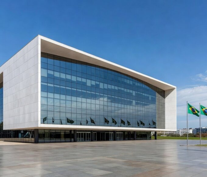 Edifício de banco em Brasília representando aquisição de ativos por fundo de investimento no BRB por R$ 15 bilhões.
