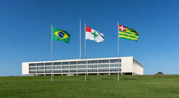 Palácio do Buriti em Brasília, sede do governo do DF, simbolizando suspensão de portaria sobre remuneração de professores temporários.