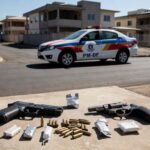 Apreensão de armas, munições e drogas pela PM-DF em Samambaia e Itapoã