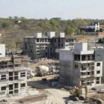 Obras de construção no Residencial Joaquim Roriz em Samambaia, Brasília
