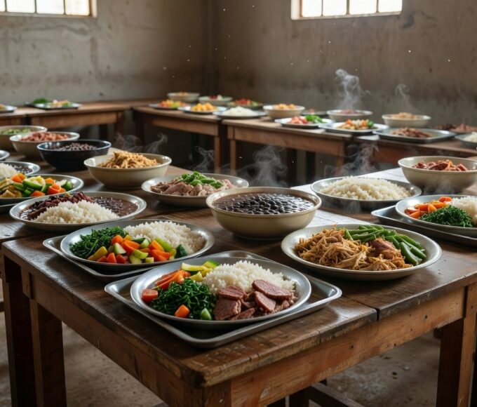 Restaurante comunitário em Brasília com refeições servidas pela rede do GDF