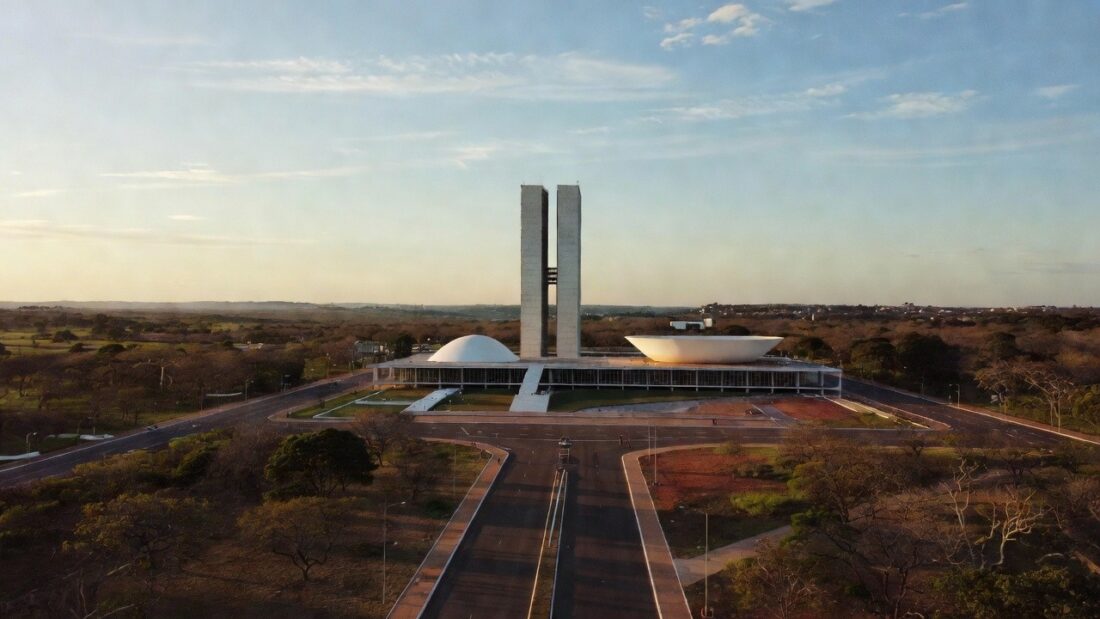 Congresso Nacional em Brasília representando o alto IDHM do Distrito Federal