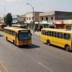 Ônibus de transporte gratuito do GDF em Brasília para restaurantes comunitários