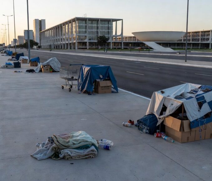 Câmara Legislativa do DF em Brasília, crítica a projeto de internação compulsória de moradores de rua