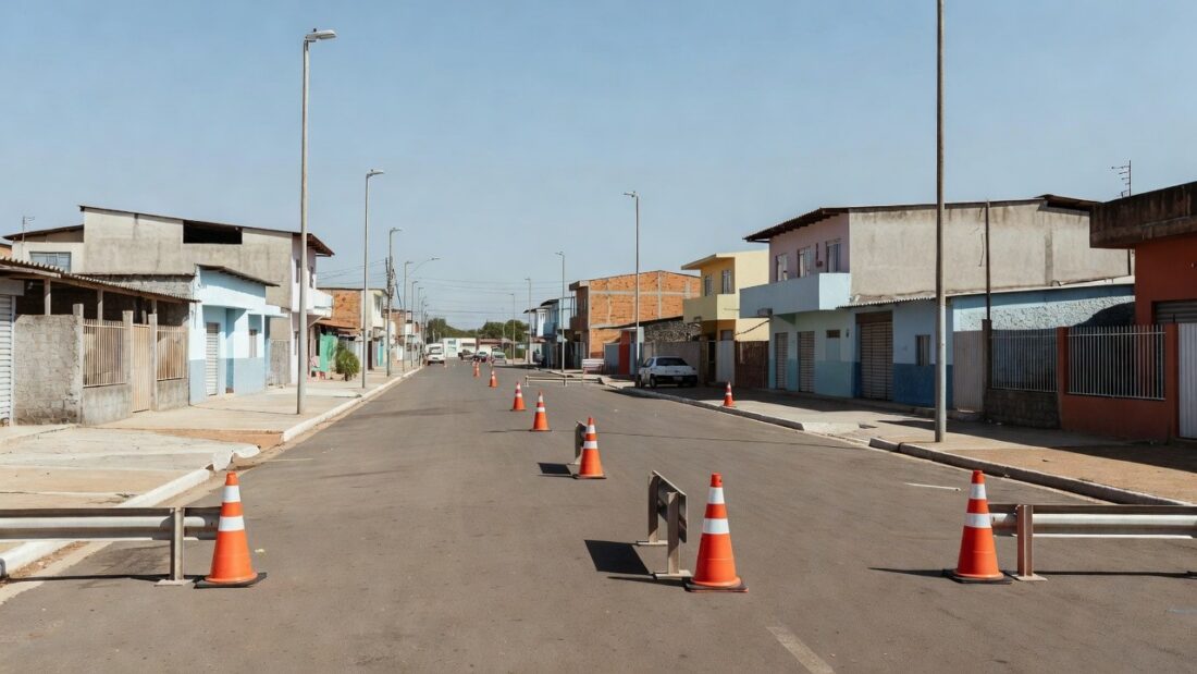 Viaturas policiais do GDF em operação integrada em Ceilândia