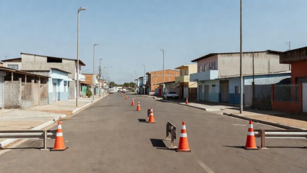 Viaturas policiais do GDF em operação integrada em Ceilândia
