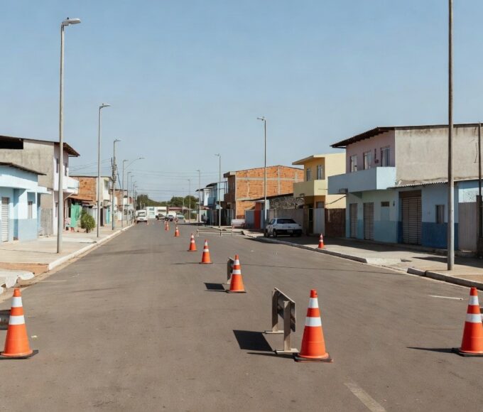 Viaturas policiais do GDF em operação integrada em Ceilândia