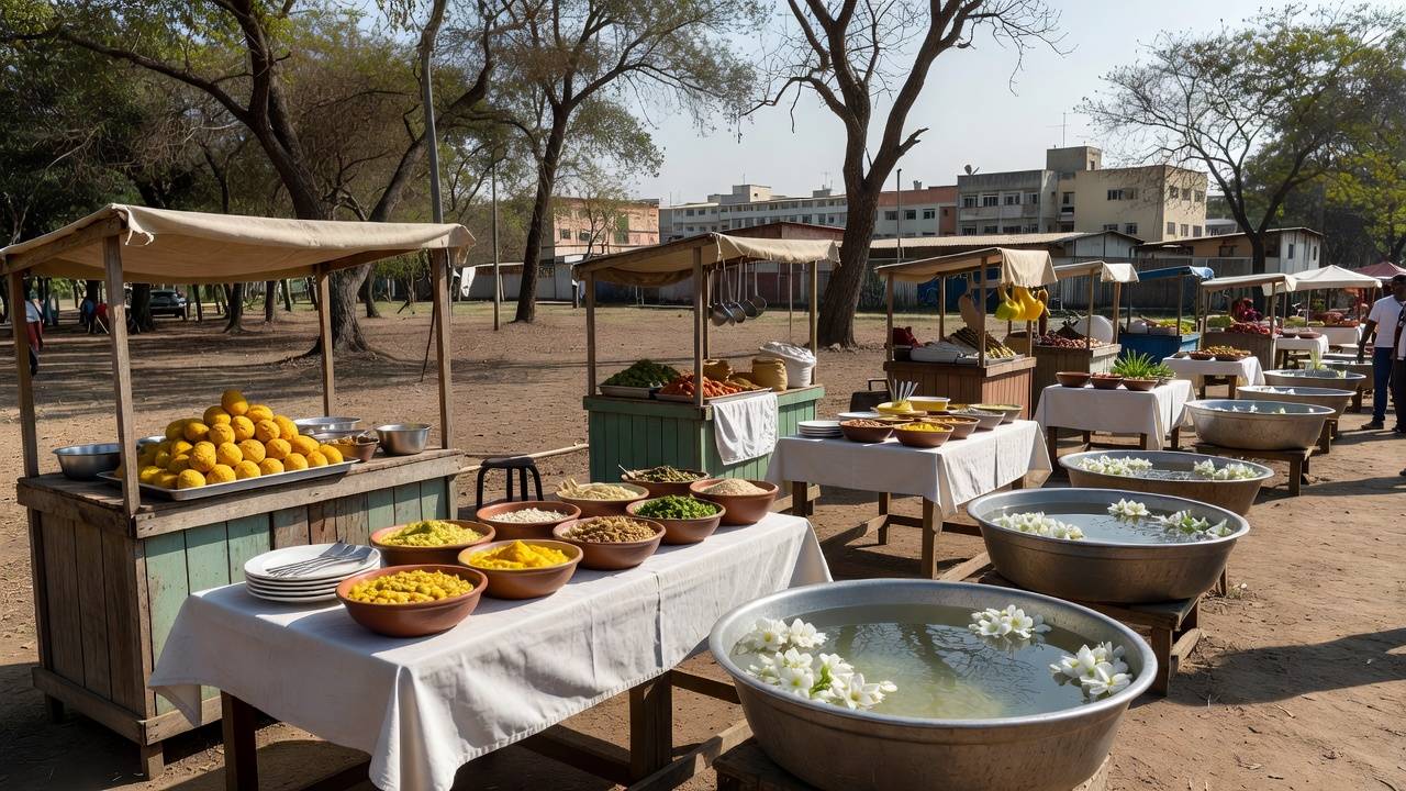 Festival de acarajé e lavagem cultural do Projeto Águas de Oxalá em Samambaia