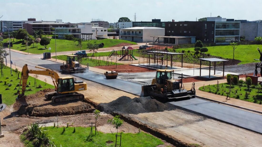 Obras de revitalização urbana em Samambaia com investimento da Novacap