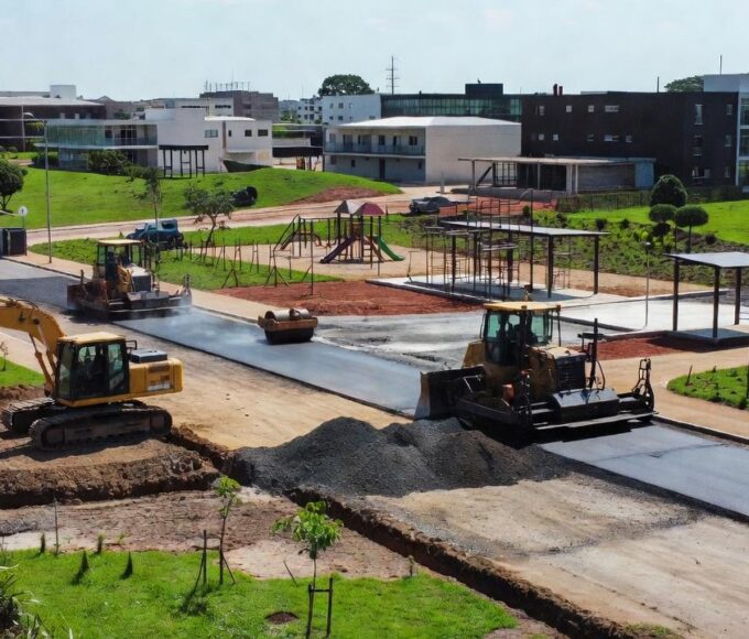 Obras de revitalização urbana em Samambaia com investimento da Novacap