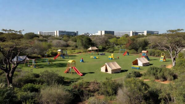 Colônia de férias em área verde no Distrito Federal