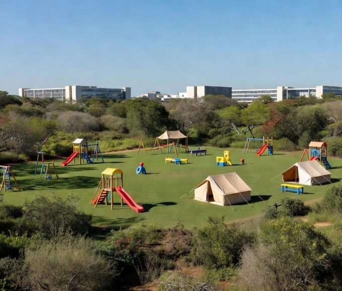 Colônia de férias em área verde no Distrito Federal