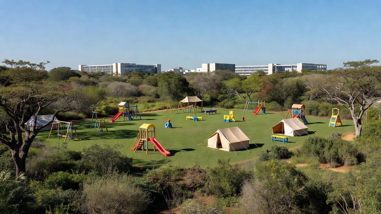 Colônia de férias em área verde no Distrito Federal