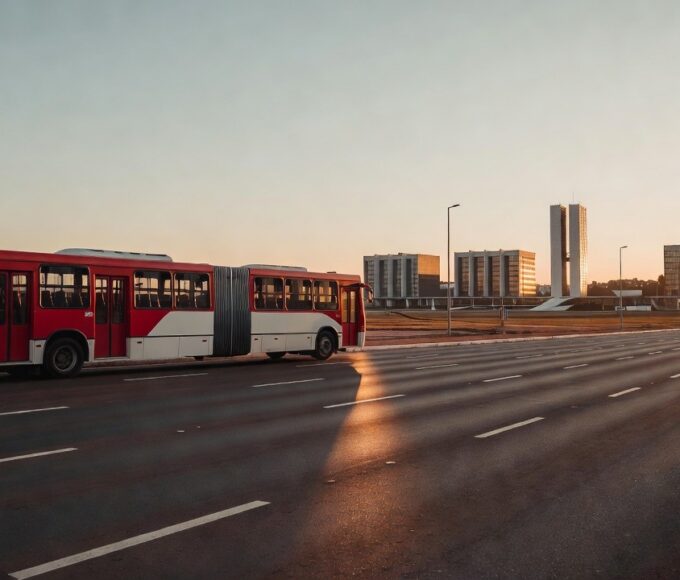 Ônibus do transporte público em Brasília para tarifa zero de estudantes