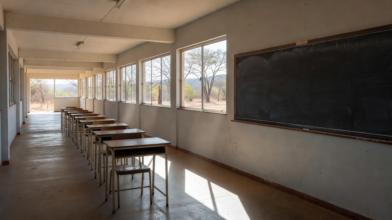 Sala de professores vazia em escola pública do DF representando aposentadoria especial