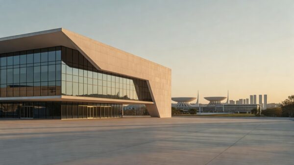 Edifício governamental em Brasília sobre canais de denúncia de direitos de crianças e adolescentes