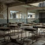 Escola pública abandonada no DF com infraestrutura precária