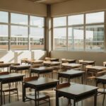 Escola pública no DF representando lei que impede cortes salariais de professores remanejados