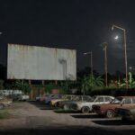 Esplanada dos Ministérios em Brasília com arquivos antigos simbolizando perda de memória cultural
