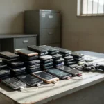 Celulares roubados e revólver apreendidos pela Polícia Civil em Samambaia
