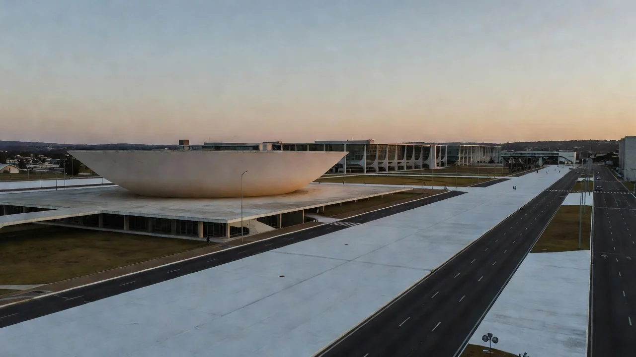 Quadra esportiva precária em Brasília representando a realidade dos educadores físicos