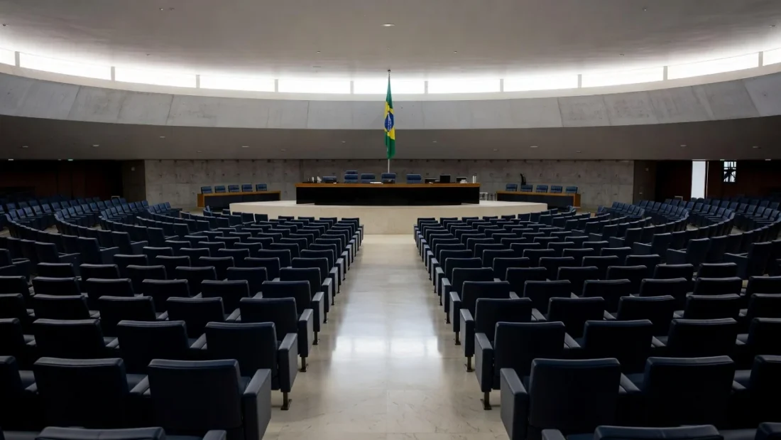 Câmara dos Deputados com sessão solene vazia sobre gastos públicos e instituto de advogados