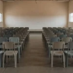 Auditório em Samambaia preparado para evento Juntos Contra a Misoginia do Sest Senat