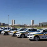 Viaturas da PMDF em operação policial no Distrito Federal