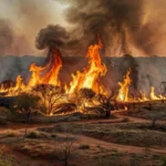 Incêndio de grandes proporções atinge vegetação do parque Boca da Mata Minervino Júnior/CB/DA Press - Minervino Júnior/CB/DA Press