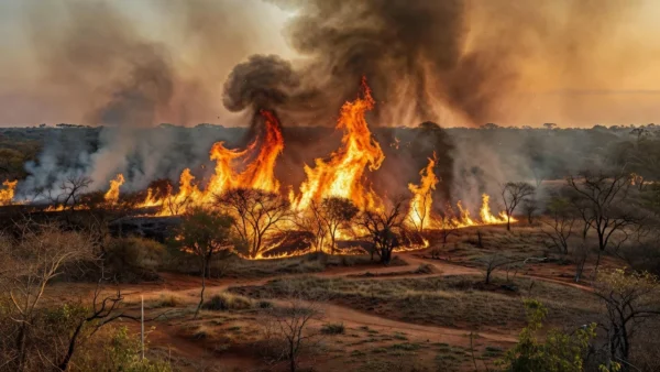 Incêndio de grandes proporções atinge vegetação do parque Boca da Mata Minervino Júnior/CB/DA Press - Minervino Júnior/CB/DA Press