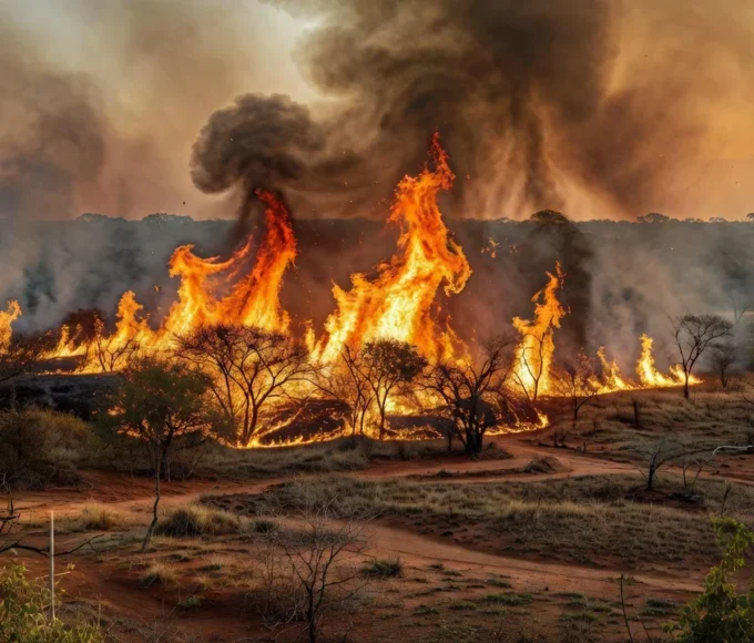 Incêndio de grandes proporções atinge vegetação do parque Boca da Mata Minervino Júnior/CB/DA Press - Minervino Júnior/CB/DA Press