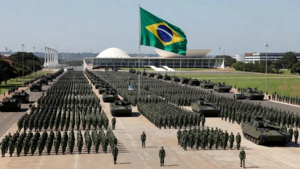 No desfile do ano passado, soberania também foi um dos temas explorados pelo governo Ricardo Stuckert / PR - 07.09.2025