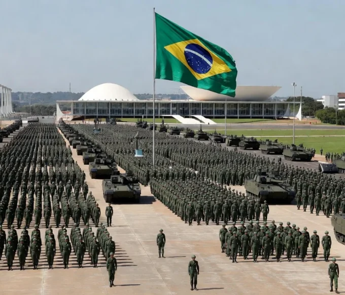 No desfile do ano passado, soberania também foi um dos temas explorados pelo governo Ricardo Stuckert / PR - 07.09.2025