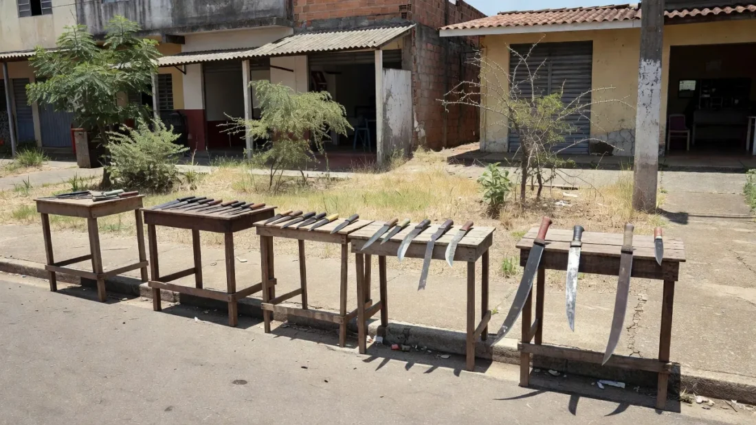 Operação em distribuidoras da Estrutural apreende armas brancas