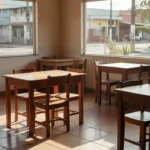 Interior de restaurante em Taguatinga, local do assassinato de empresário